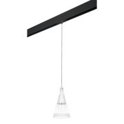 PRO757016 Светильник д/1-фазн трека CONE 1х40W GU10 БЕЛЫЙ МАТОВ/ПРОЗРАЧНО-МАТОВЫЙ/ЧЕРНЫЙ (757016+595007)