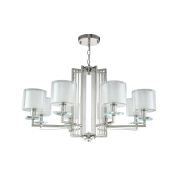 Crystal Lux Люстра Crystal Lux NICOLAS SP-PL8 NICKEL/WHITE