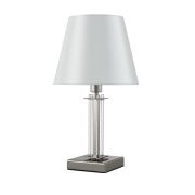 Crystal Lux Настольная лампа Crystal Lux NICOLAS LG1 NICKEL/WHITE