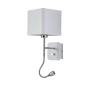 Crystal Lux Бра Crystal Lux PACO AP2 CHROME/WHITE