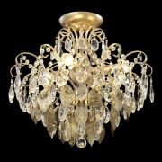 Crystal Lux Светильник потолочный Crystal Lux ESMIRALDA PL4 GOLD