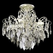 Crystal Lux Светильник потолочный Crystal Lux ESMIRALDA PL4 SILVER