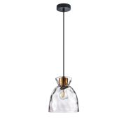 806110 Подвес NUBELLA 1х12W (led) E27 ЧЕРНЫЙ/БРОНЗА/ПРОЗРАЧНЫЙ