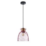 806112 Подвес NUBELLA 1х12W (led) E27 ЧЕРНЫЙ/БРОНЗА/РОЗОВЫЙ